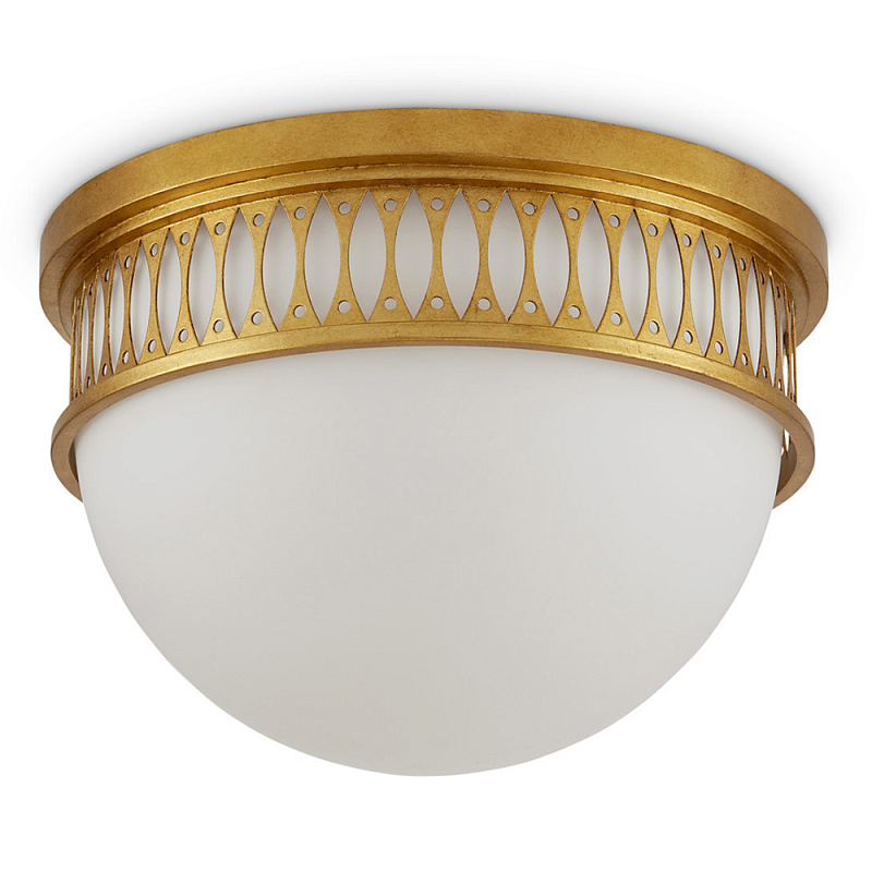 Потолочный светильник с фактурным золотым каркасом Exceptional Classic Design Золотой Молочный Потолочный светильник с фактурным золотым каркасом Exceptional Classic Design Золотой Молочный в Костроме | Loft Concept