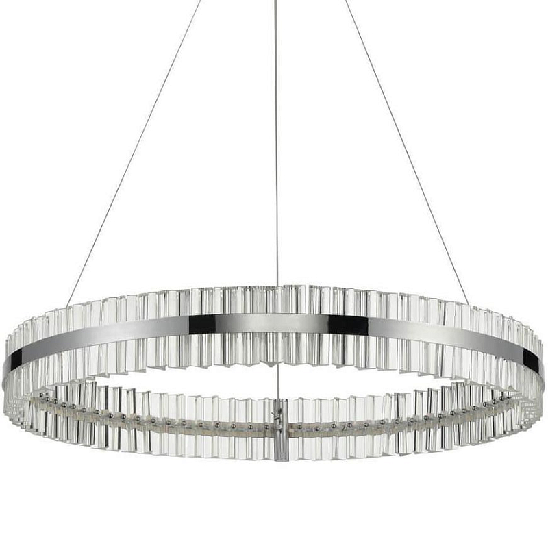 Люстра Belted Ring Хром Прозрачный Люстра Belted Ring Хром Прозрачный в Костроме | Loft Concept