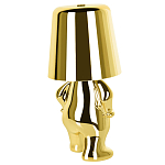 Настольная лампа фигурная золотого цвета с гладким абажуром Высота 19 см Sophia варинант исполнения - 6 | Loft Concept в Костроме