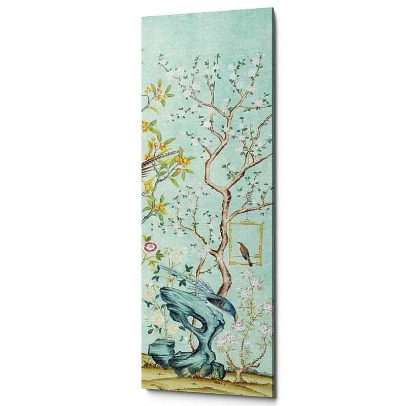 Постер Blue Chinoiserie 5 Голубой пастельный Постер Blue Chinoiserie 5 Голубой пастельный в Костроме | Loft Concept
