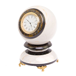 Часы настольные в виде шара из натурального камня Ball Stone Clock варинант исполнения - 10 | Loft Concept в Костроме
