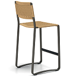 Дизайнерский стул с каркасом из металла с плетеными сиденьем и спинкой GREEN POINT Chair варинант исполнения - 15 | Loft Concept в Костроме