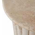 Дизайнерский журнальный стол круглый с фактурным основанием Kibul варинант исполнения - 2 | Loft Concept в Костроме