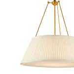 Подвесной светильник светодиодный с фактурным тканевым конусообразным абажуром White Fabric Lampshade варинант исполнения - 2 | Loft Concept в Костроме