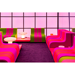 Дизайнерское кресло зеленое Poltronova Sofo Verosa Green Pink Armchair варинант исполнения - 12 | Loft Concept в Костроме