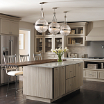 Подвесной светильник с рифленым стеклянным плафоном в форме шара Kichler варинант исполнения - 9 | Loft Concept в Костроме