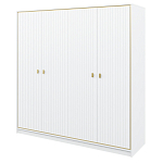 Шкаф белый четырёхдверный для одежды Antique Order варинант исполнения - 1 | Loft Concept в Костроме