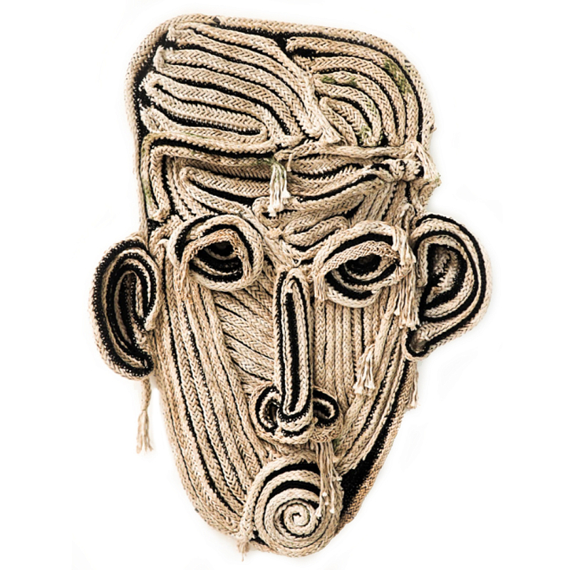 Арт-Объект из нитей Черно-Белый портрет Joana Schneider  Бежевый Черный в Костроме | Loft Concept 