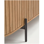 Буфет высокий из дерева манго и металла с открытыми полками и 2-мя дверцами Toinette варинант исполнения - 4 | Loft Concept в Костроме