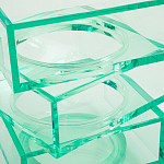 Стол журнальный в форме кубов Acrylic Furniture Lumina Mint Breeze варинант исполнения - 4 | Loft Concept в Костроме