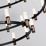 Люстра подвесная с тремя круглыми ярусами и цилиндрическими плафонами Arnaut Light варинант исполнения - 5 | Loft Concept в Костроме