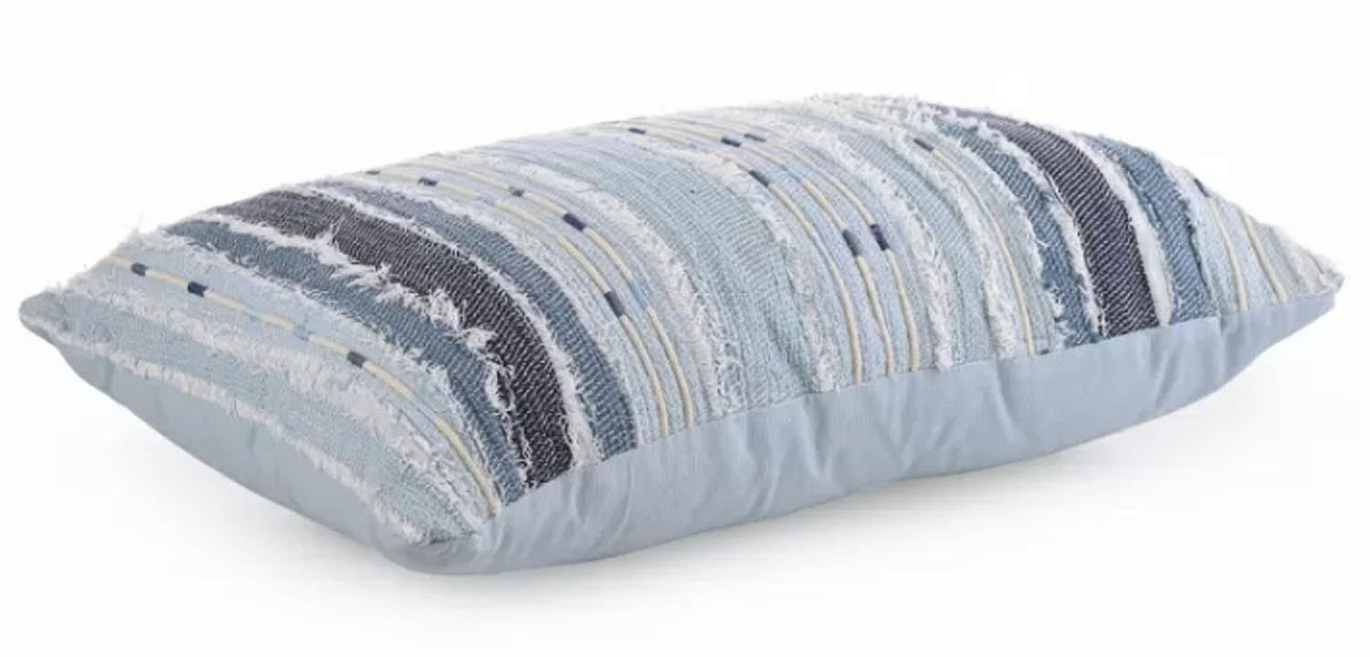Подушка Blue Ikat stripes Подушка Blue Ikat stripes - Loft-Concept в Костроме