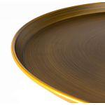 Столик журнальный металлический в форме перевернутого бокала Golden Glass варинант исполнения - 1 | Loft Concept в Костроме