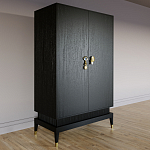 Платяной шкаф Elsa Dreams Black с 2-мя фасадами варинант исполнения - 2 | Loft Concept в Костроме