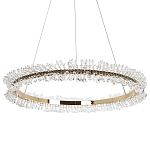 Кольцевая люстра с хрустальным декором Rowan Crystal Ring Horizontal Chandelier варинант исполнения - 3 | Loft Concept в Костроме