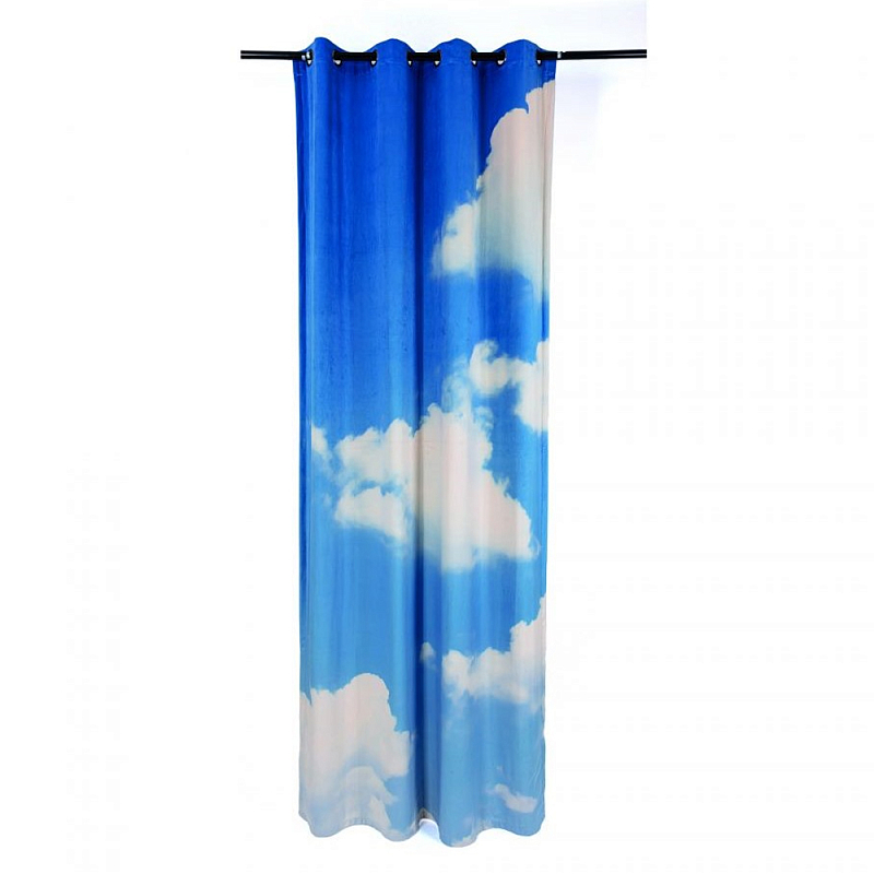 Штора Seletti Cloud Left Голубой Белый Штора Seletti Cloud Left Голубой Белый в Костроме | Loft Concept