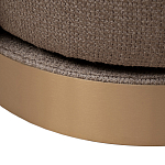 Кресло вращающееся черно-золотая рогожка Julia Armchair Golden Belt варинант исполнения - 5 | Loft Concept в Костроме