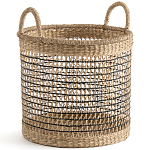 Круглая плетеная корзина Renee Wicker Basket варинант исполнения - 1 | Loft Concept в Костроме