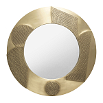 Зеркало золотое со вставками в виде геометрических фигур варинант исполнения - 1 | Loft Concept в Костроме