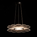 Люстра с прозрачным волнистым плафоном в форме цветка Ethereal Bloom варинант исполнения - 3 | Loft Concept в Костроме