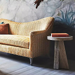 Дизайнерский журнальный стол с круглой каменной столешницей Utezu варинант исполнения - 3 | Loft Concept в Костроме