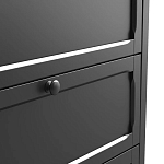 Комод с 3-мя ящиками черный Silva Black Chest of Drawers варинант исполнения - 5 | Loft Concept в Костроме