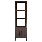 Этажерка Primo с тумбой шпон темный орех варинант исполнения - 1 | Loft Concept в Костроме