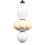 Подвесной светильник фигурный с керамическими элементами Light Fragrant варинант исполнения - 4 | Loft Concept в Костроме