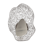 Бра с рельефным волнообразным стеклянным плафоном и вставкой из мрамора Liquid Stone варинант исполнения - 6 | Loft Concept в Костроме