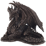 Декоративная статуэтка Дракон Dragon Dark Bronze Statuette варинант исполнения - 1 | Loft Concept в Костроме