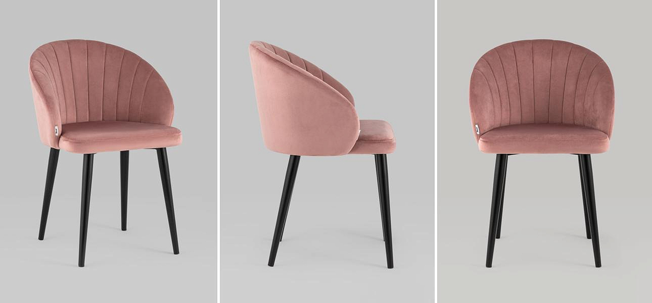 Стул Balsari Chair Пыльно-Розовый Велюр Стул Balsari Chair Пыльно-Розовый Велюр - Loft-Concept в Костроме