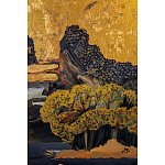 Кофейный стол с японским пейзажем Bohemia coffee table  варинант исполнения - 6 | Loft Concept в Костроме