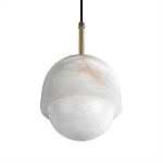 Подвесной светильник из белого алебастра Cryptocrystalline Stone варинант исполнения - 7 | Loft Concept в Костроме