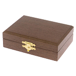 Визитница карманная металлическая с гравюрой Герба России в подарочной коробке Gold Metal Business Card Holders варинант исполнения - 4 | Loft Concept в Костроме