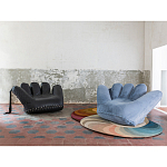 Дизайнерское кожаное кресло в форме руки Poltronova Joe Whip Armchair варинант исполнения - 5 | Loft Concept в Костроме