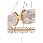 Люстра с 2-мя кольцами с текстурным природным рисунком IceFlame варинант исполнения - 3 | Loft Concept в Костроме