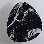 Бра треугольной формы из искусственного мрамора черного цвета Длина 47 см Ginger & Jagger варинант исполнения - 1 | Loft Concept в Костроме