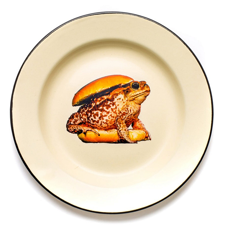 Тарелка Seletti Toad Бежевый Коричневый Тарелка Seletti Toad Бежевый Коричневый в Костроме | Loft Concept
