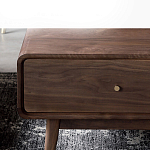 Кофейный стол из дерева с ящиком и нишей для хранения Coffee Walnut Table варинант исполнения - 5 | Loft Concept в Костроме