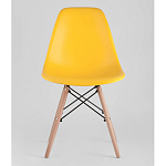 Пластиковый стул на ножках из массива бука Eames Yellow варинант исполнения - 4 | Loft Concept в Костроме