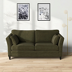 Диван с обивкой из велюра зеленый Gibbs Dark Green Sofa варинант исполнения - 6 | Loft Concept в Костроме