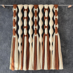 Дизайнерский Декор на стену с кисточками из хлопковых нитей wall panel Thread brushes варинант исполнения - 1 | Loft Concept в Костроме