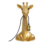 Настольная лампа в детскую Жираф в золотом костюме варинант исполнения - 2 | Loft Concept в Костроме