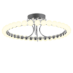 Люстра кольцевая потолочная с круглыми плафонами белого цвета PEARLS Suspension 60 варинант исполнения - 1 | Loft Concept в Костроме