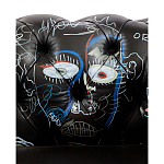 Кресло "Баския и Уорхол" Basquiat Warhol graffiti chair натуральная кожа варинант исполнения - 7 | Loft Concept в Костроме
