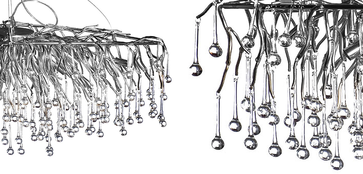 Люстра Droplet Chrome Chandelier Люстра Droplet Chrome Chandelier - Loft-Concept в Костроме