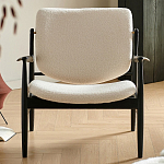 Кресло с каркасом и ножками из древесины и мягкими сиденьем и спинкой Venice варинант исполнения - 7 | Loft Concept в Костроме