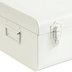 Металлический сундук Metal Chest White варинант исполнения - 3 | Loft Concept в Костроме