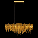 Люстра подвесная с металлическими дугами и длинными цепочками 115 см Atlantis Chain варинант исполнения - 5 | Loft Concept в Костроме