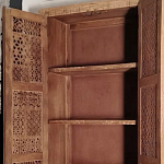 Этнический шкаф с орнаментом резьба из дерева Indian Antique Furniture варинант исполнения - 2 | Loft Concept в Костроме